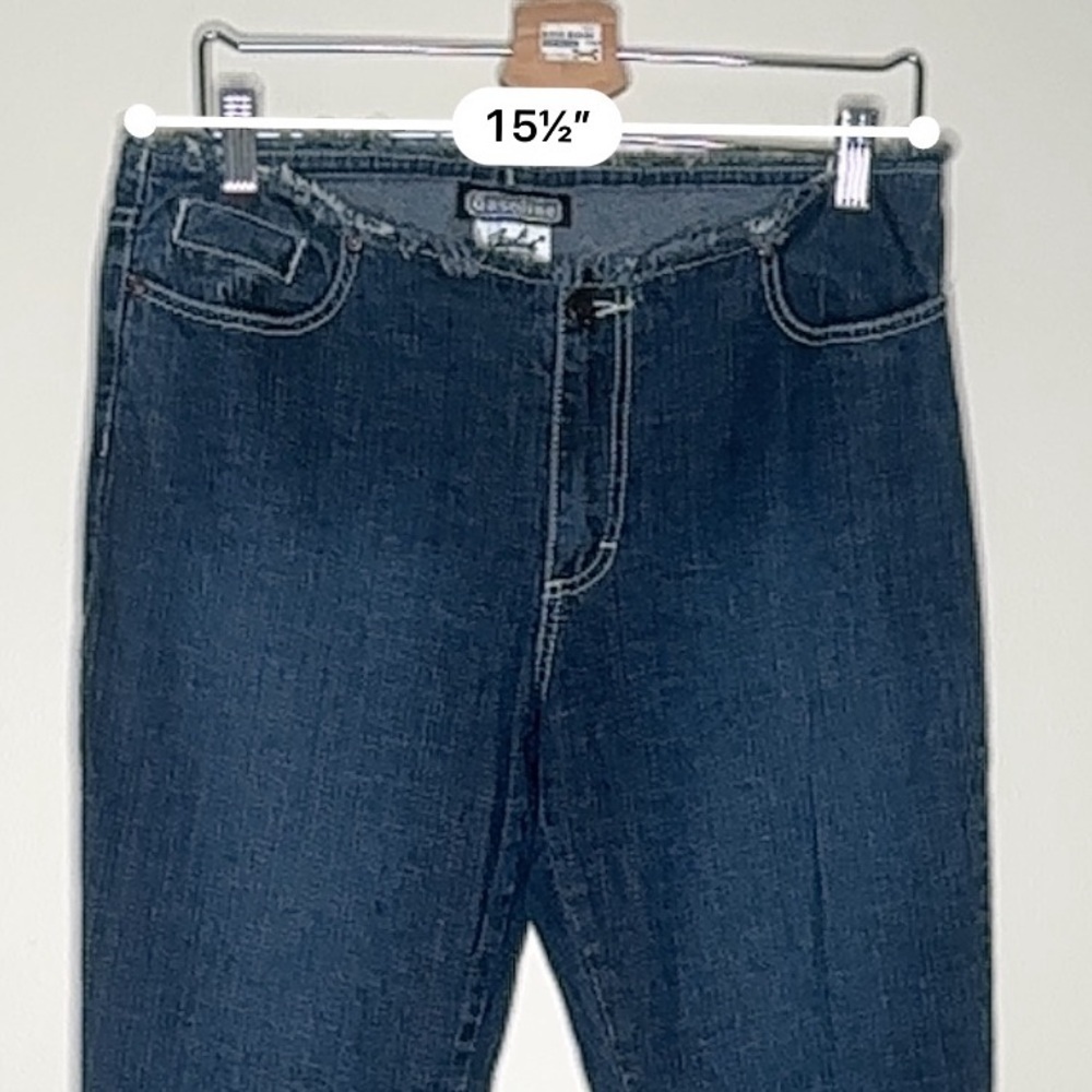 Vintage Y2K Gasoline Flare Jeans Dark Wash Size 13 - Picture 8 of 13